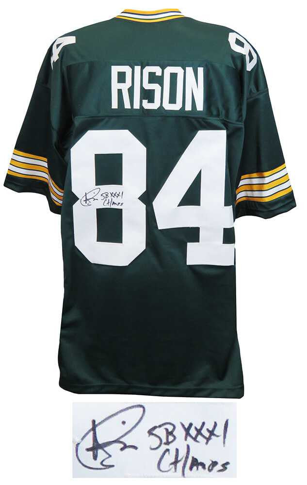Andre Rison Autographed Green Bay Packers Green Custom Jersey “SB XXXI Champs” – Schwartz Authenticated