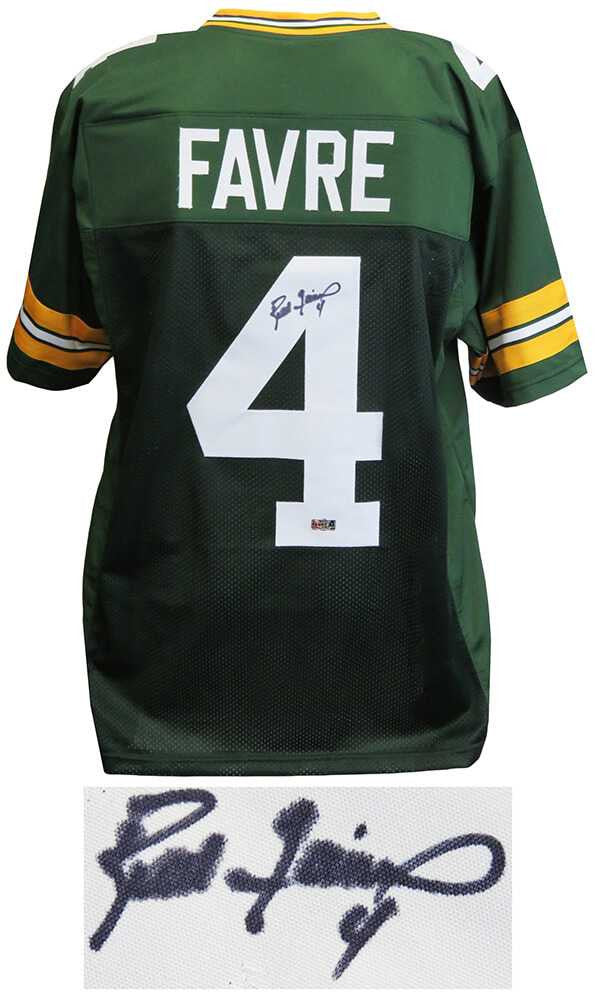 Brett Favre Signed Custom Green Packers Jersey – Favre Hologram COA