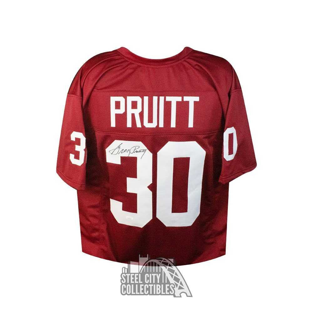Greg Pruitt Autographed Oklahoma Sooners Custom Football Jersey - JSA COA
