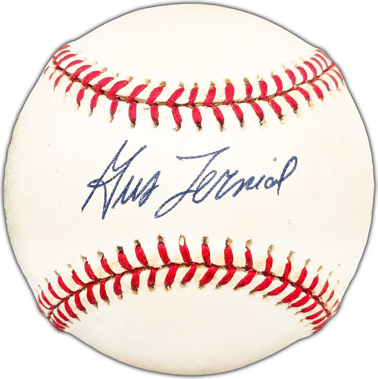 Gus Zernial Autographed Official AL Baseball Philadelphia A's Beckett BAS #BK44411