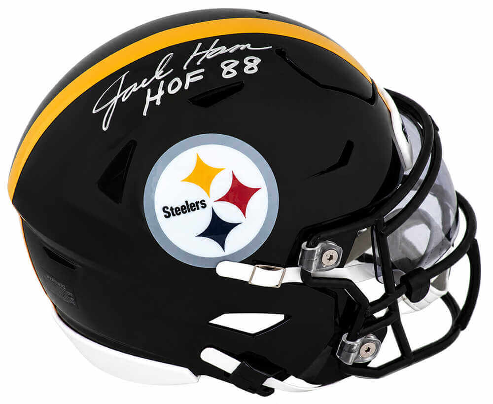 Jack Ham Signed Pittsburgh Steelers Riddell Mid-Size (MIDI) SpeedFlex Helmet w/HOF'88 - Schwartz Authenticated