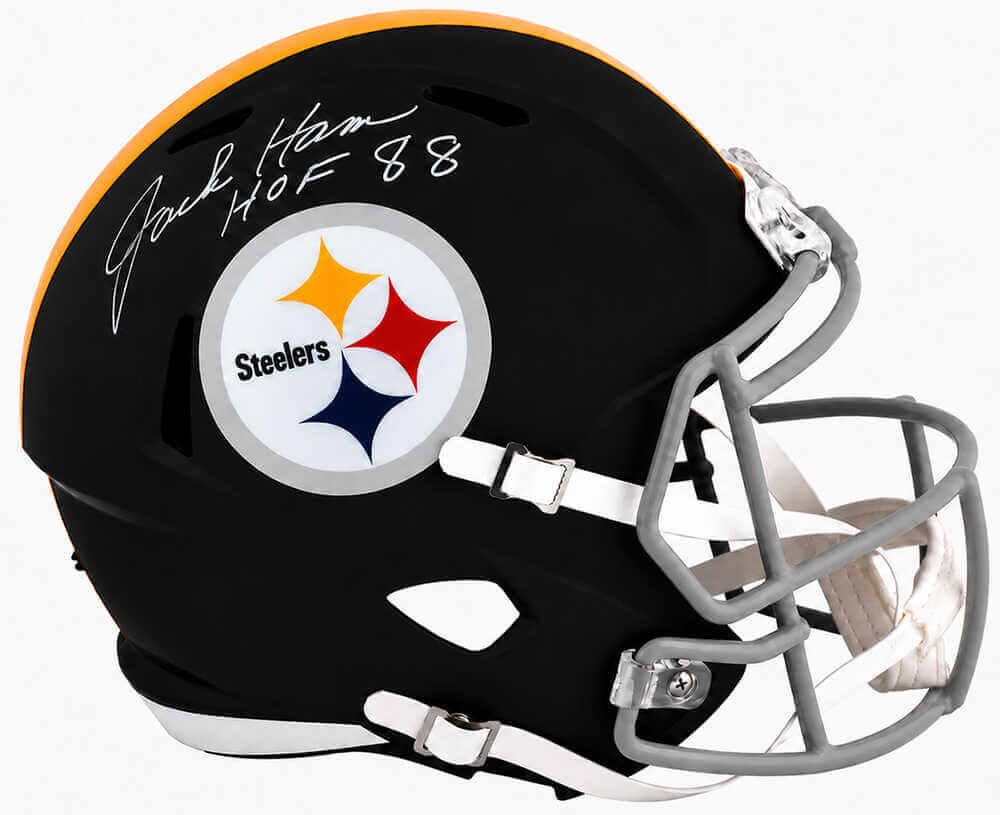 Jack Ham Autographed Pittsburgh Steelers Throwback Riddell Full-Size Speed Replica Helmet w/ "HOF '88" - Schwartz Authenticated