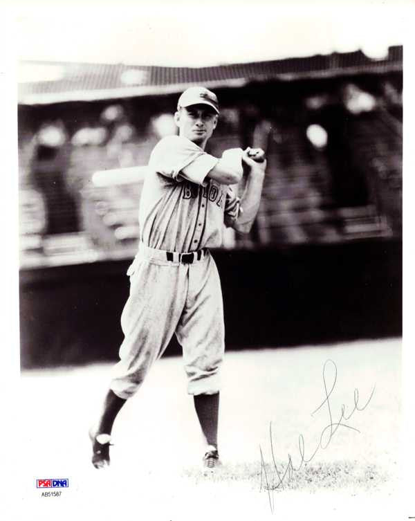 Hal Lee Autographed 8x10 Photo Boston Braves PSA/DNA #AB51587