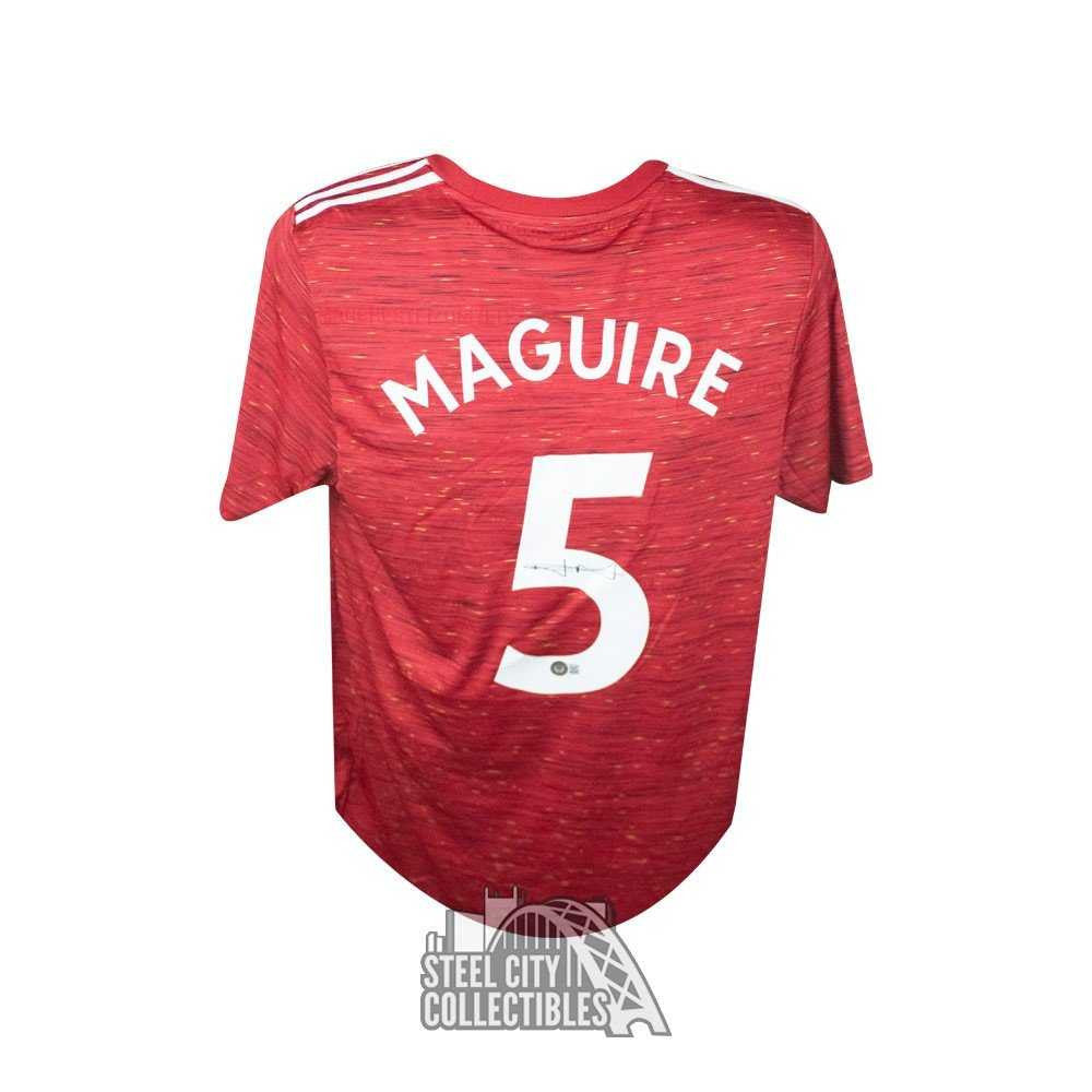 Harry Maguire Autographed Manchester United Adidas Soccer Jersey - BAS COA