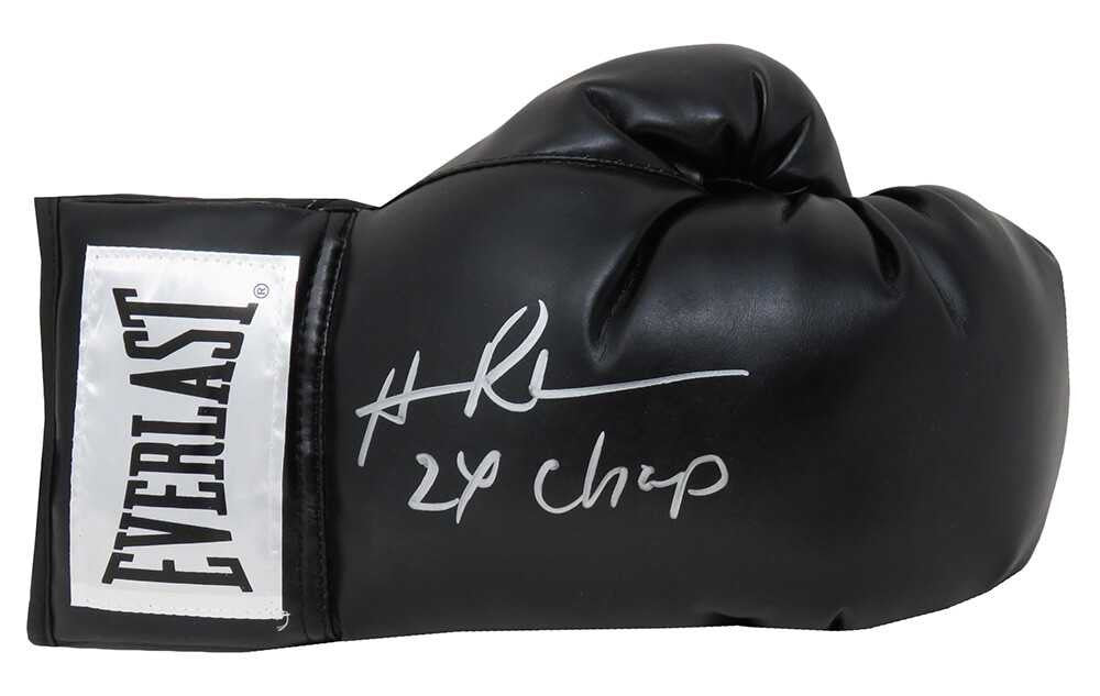 Hasim Rahman Signed Everlast Black Boxing Glove w/2x Champ