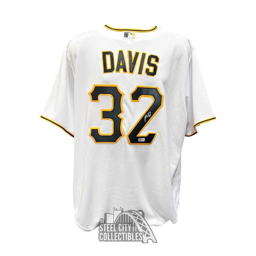 Henry Davis Autographed Pittsburgh White Nike Replica Baseball Jersey - BAS
