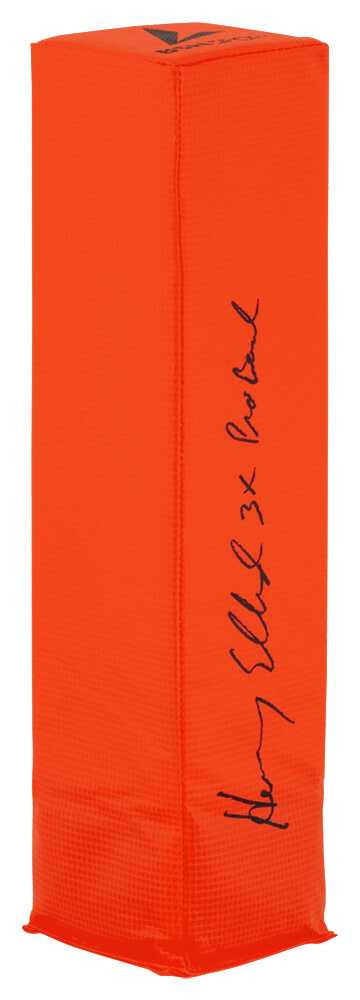 Henry Ellard Signed BSN Orange Football Endzone Pylon w/3x Pro Bowl - Schwartz Authenticated