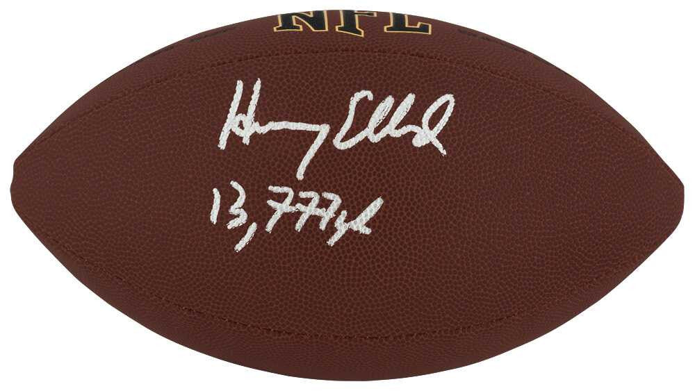 Henry Ellard Signed Wilson Super Grip Full Size NFL Football w/13,777 Yds - Schwartz Authenticated