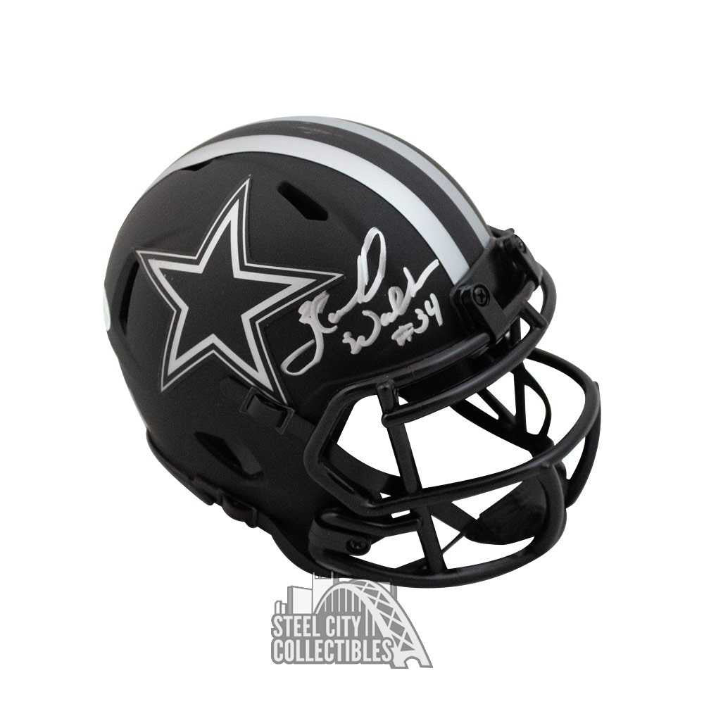 Herschel Walker Autographed Dallas Cowboys Eclipse Mini Football Helmet - BAS COA