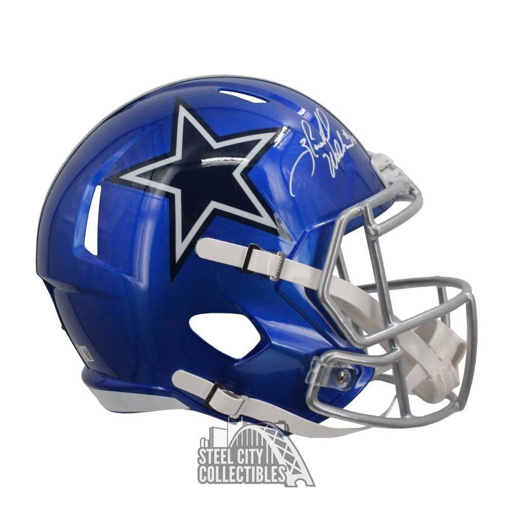 Herschel Walker Autographed Dallas Replica Flash Full Size Football Helmet - BAS