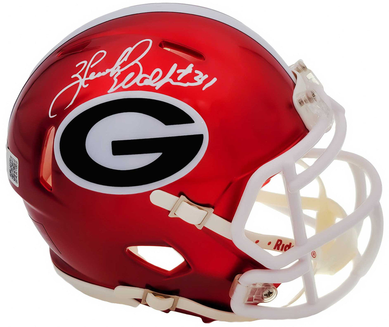 Herschel Walker Signed Georgia Bulldogs Flash Red Mini Helmet – BAS QR