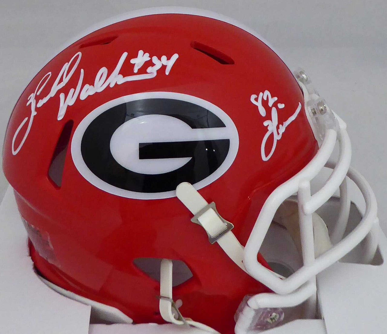 Herschel Walker Signed Georgia Bulldogs Mini Helmet “Heisman 82” – BAS COA