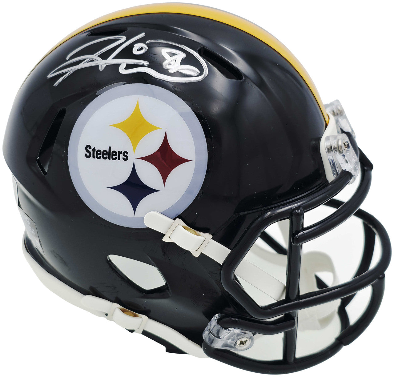 Hines Ward Autographed Pittsburgh Steelers Black Speed Mini Helmet Beckett BAS Witness