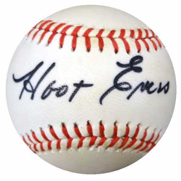 Hoot Evers Autographed NL Baseball Detroit Tigers PSA/DNA #Y29684