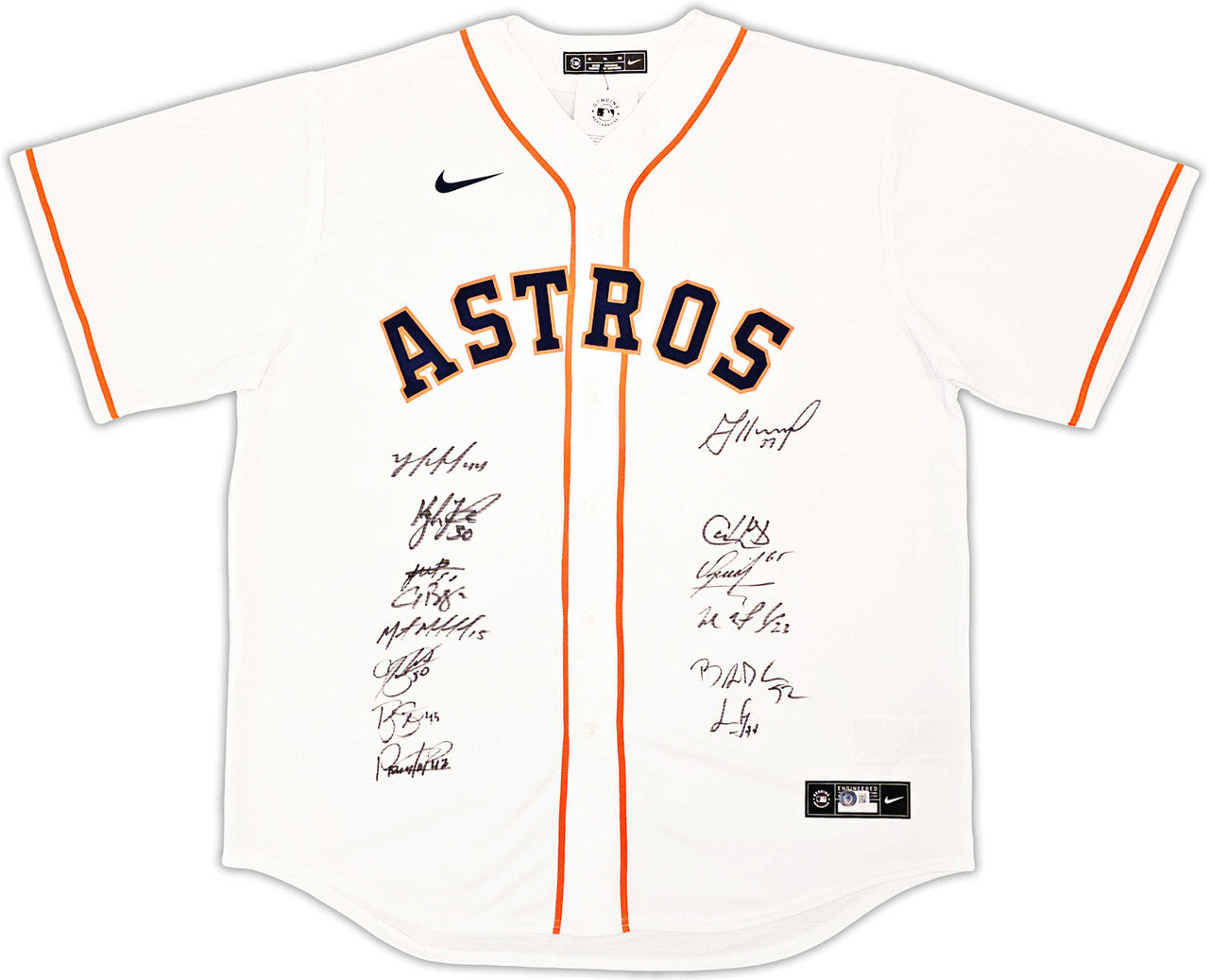 Houston Astros 2022 World Series Champions Autographed White Nike Jersey (14 Sigs) – BAS Witness