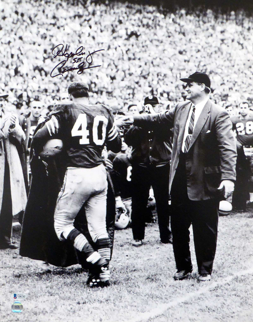 Howard "Hopalong" Cassidy Autographed 16x20 Photo Ohio State Buckeyes Beckett BAS #V06742