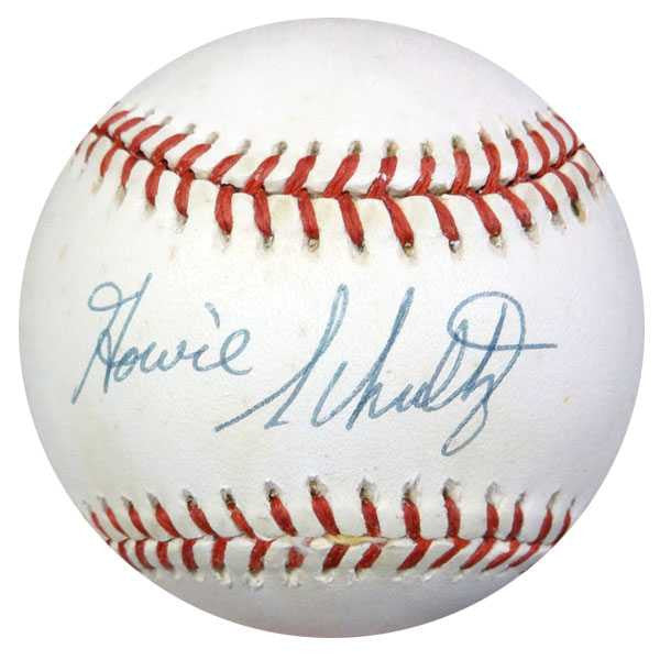 Howie Schultz Autographed Official AL Baseball Brooklyn Dodgers PSA/DNA #X58137