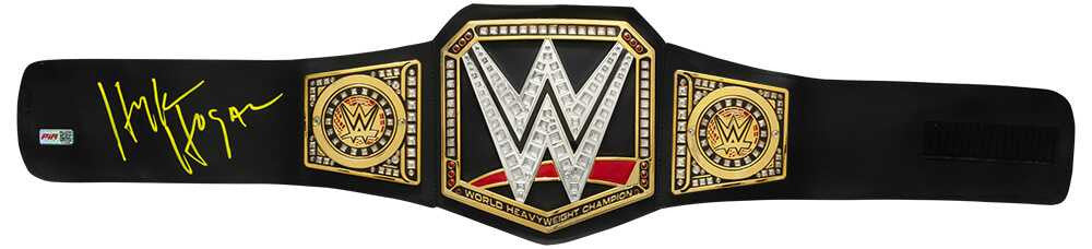 Hulk Hogan Signed WWE Championship Belt – Schwartz COA