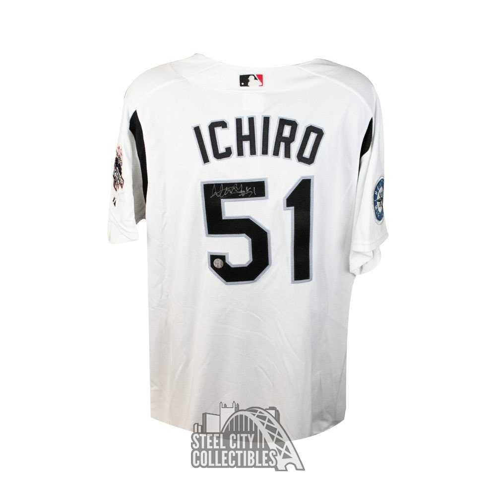 Ichiro Suzuki Autographed 2003 All Star Game Majestic Baseball Jersey - Ichiro Hologram