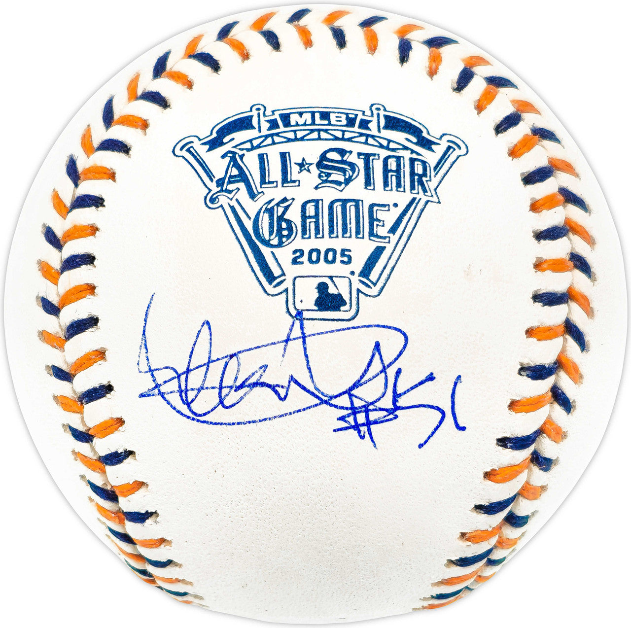 Ichiro Suzuki Autographed Official 2005 All Star Game Logo MLB Game Baseball Seattle Mariners "#51" IS Holo & Beckett BAS Witness QR