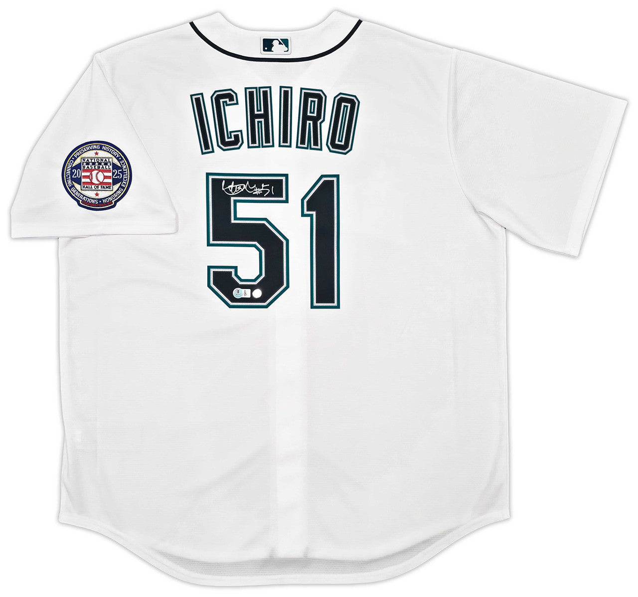 Ichiro Suzuki Autographed Seattle Mariners White Nike Jersey “#51” – Beckett BAS Witness & Ichiro Holo!