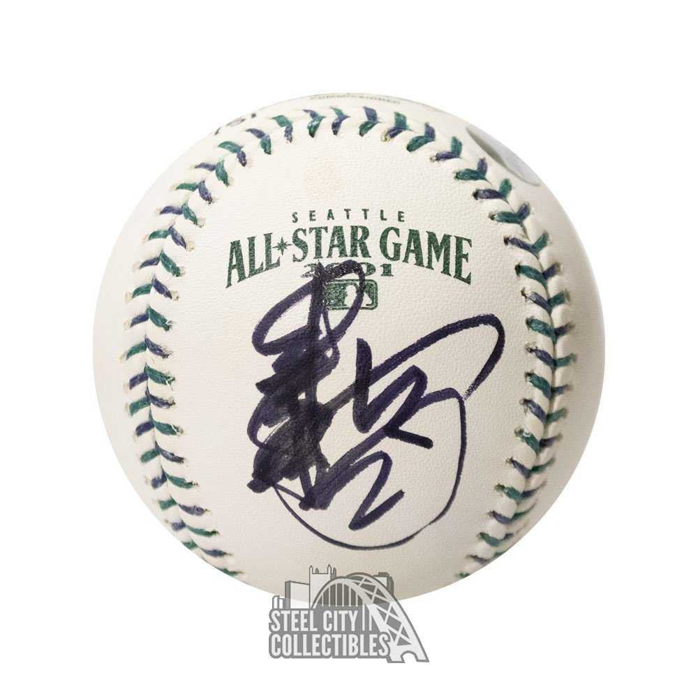 Ichiro Suzuki Kanji Autographed 2001 All Star Game Official All Star Game Baseball - BAS COA