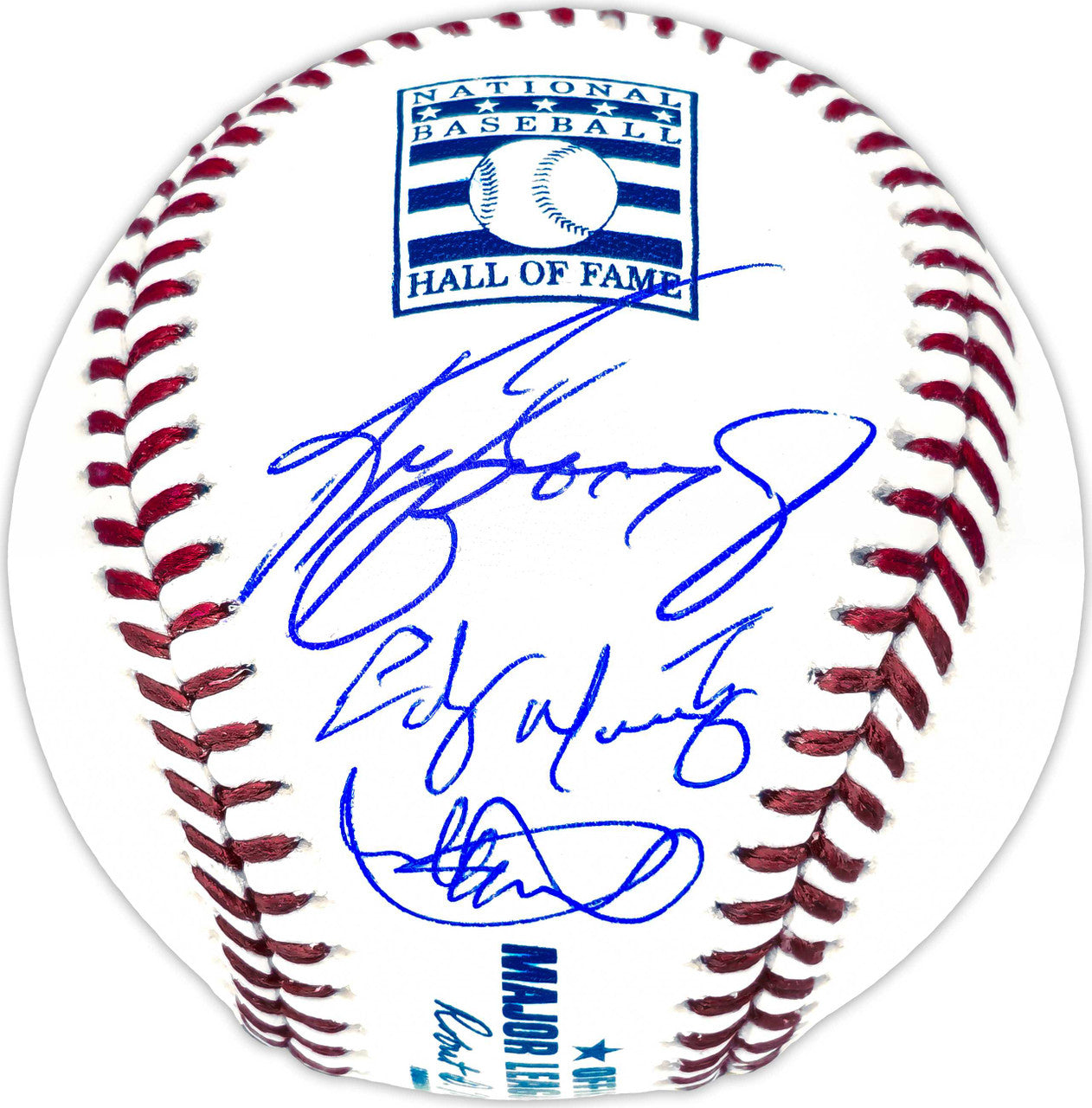 Ichiro Suzuki, Ken Griffey Jr. & Edgar Martinez Autographed Official Hall of Fame HOF Logo MLB Baseball Seattle Mariners IS Holo & Beckett BAS Witness