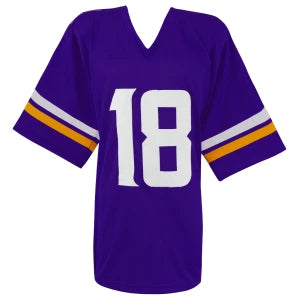 Minnesota Vikings Justin Jefferson Autographed Custom Purple Football Jersey - Beckett BAS COA