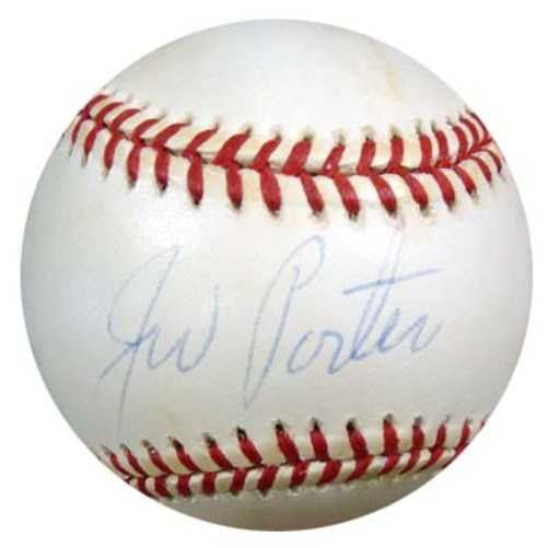 J.W. Porter Autographed AL Baseball Tigers, Indians PSA/DNA #P72260
