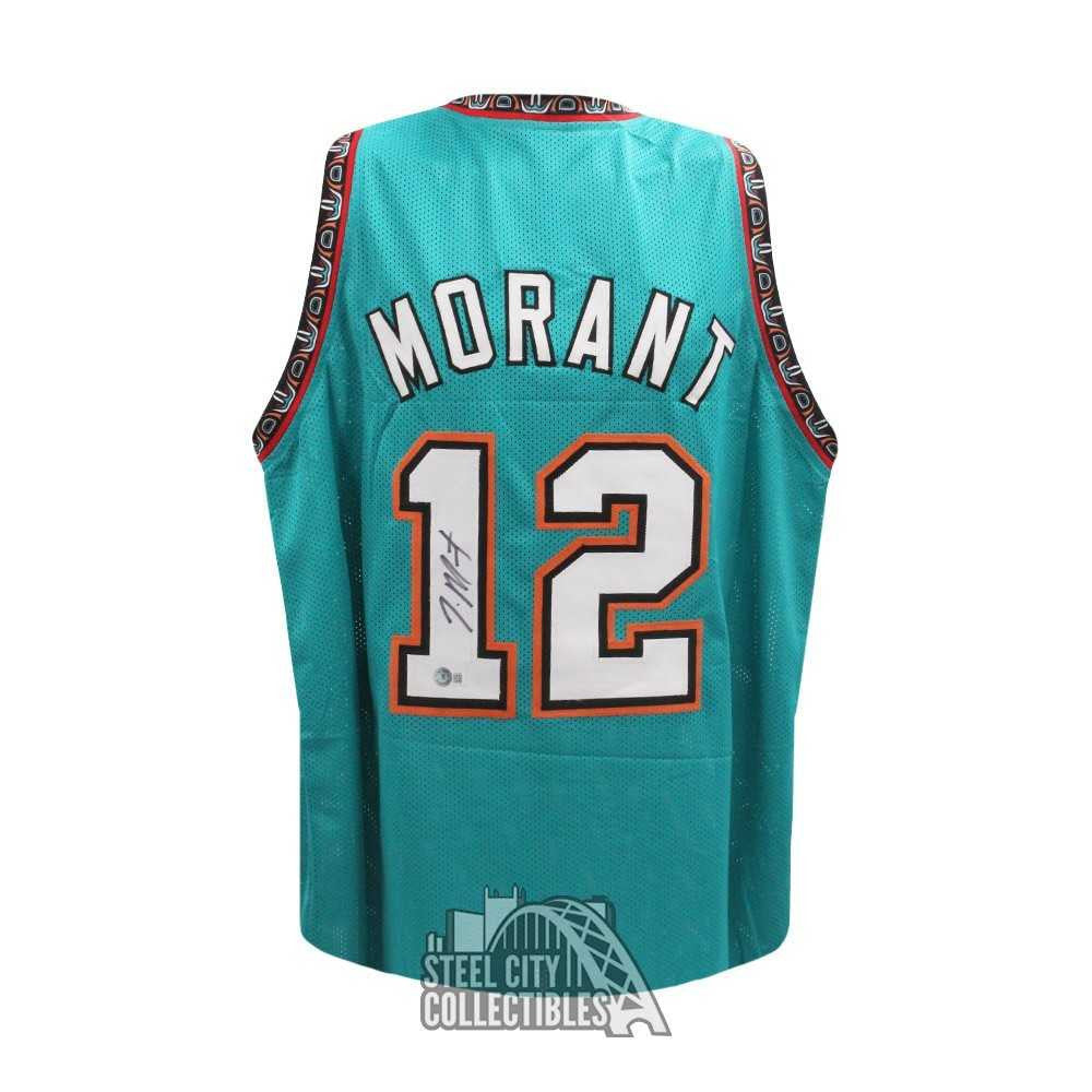 Ja Morant Autographed Memphis Custom Basketball Jersey - BAS