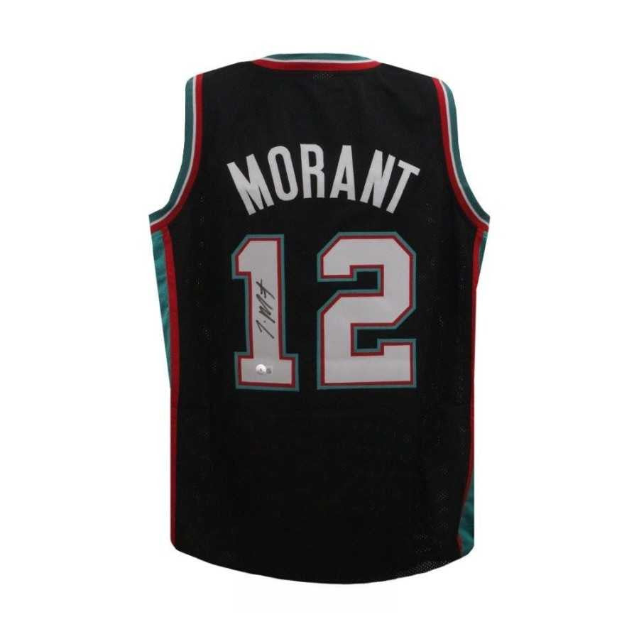 Ja Morant Autographed Memphis Grizzlies Black Jersey - BAS