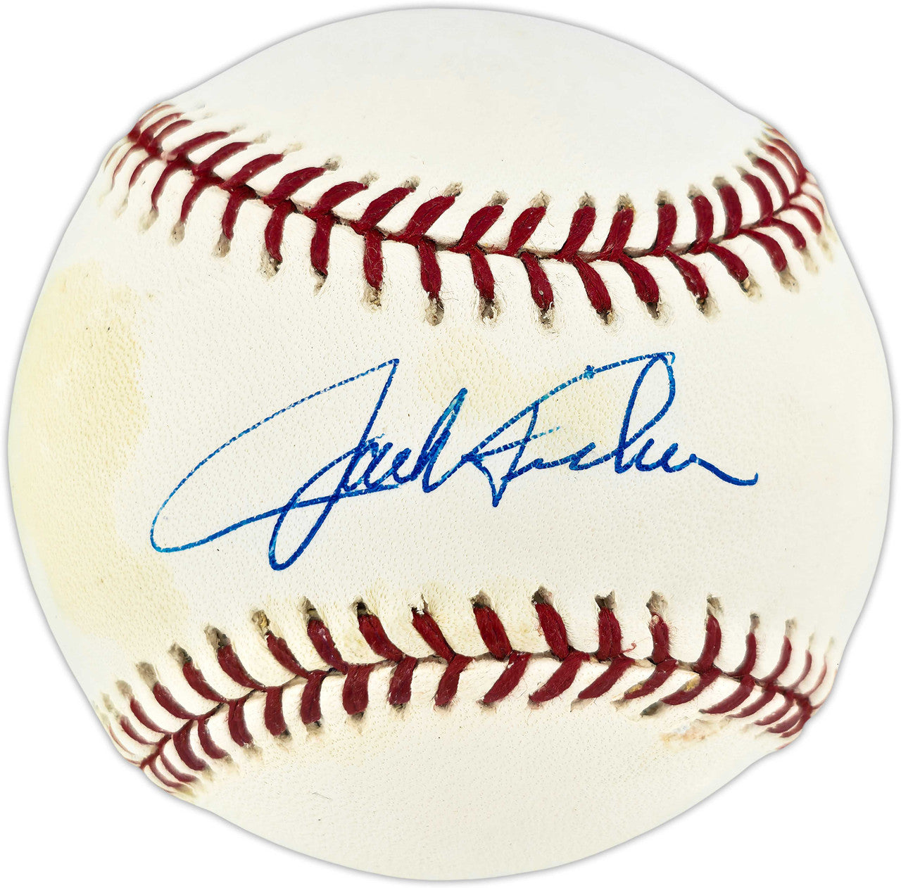 Jack Fisher Autographed Official MLB Baseball New York Mets JSA #P98953