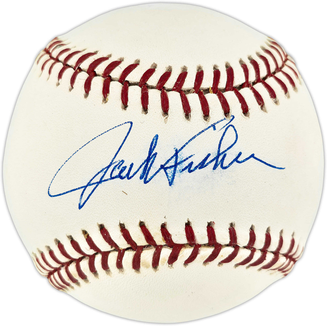 Jack Fisher Autographed Official MLB Baseball New York Mets (Smudged) JSA #P98944