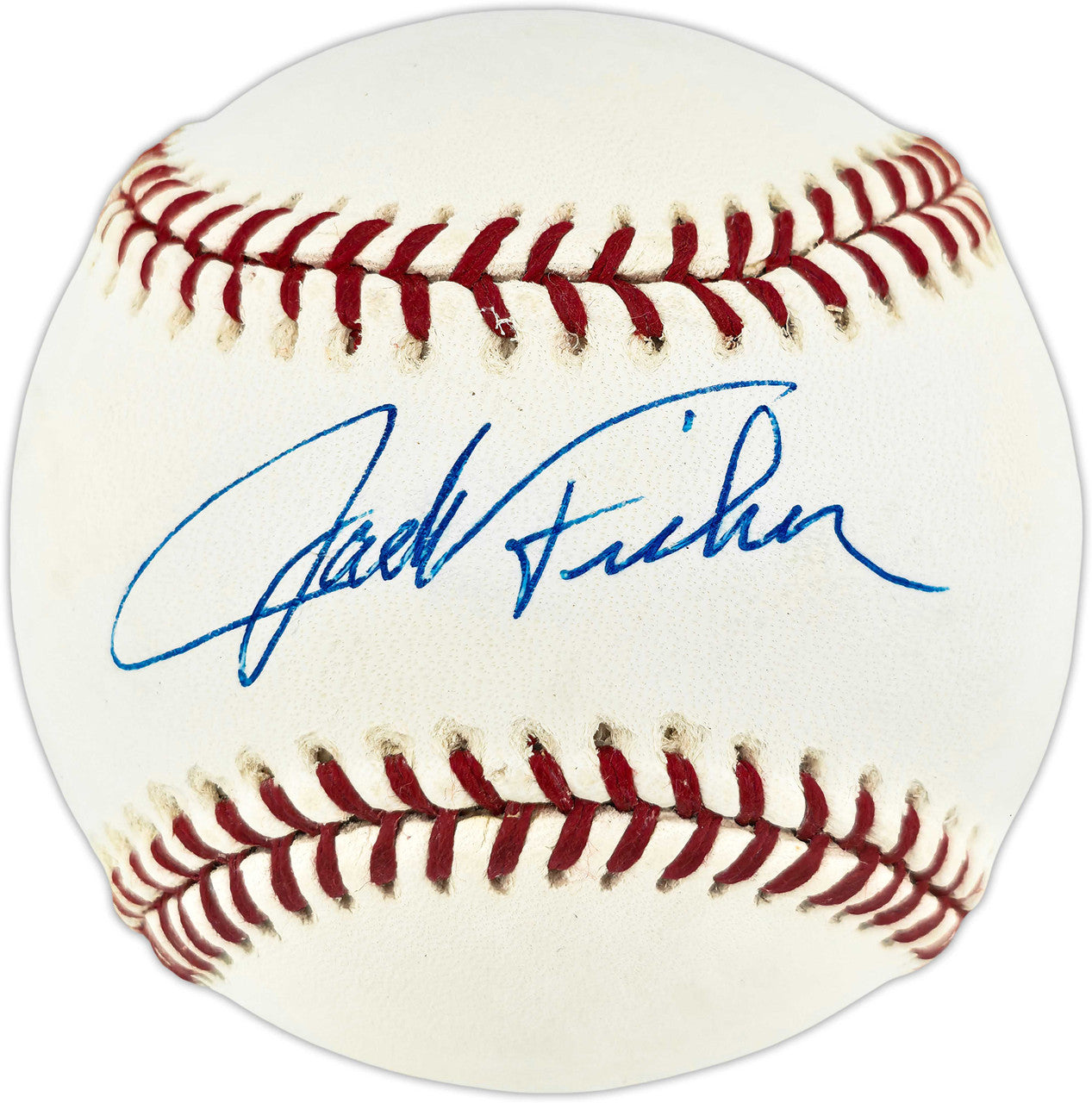 Jack Fisher Autographed Official MLB Baseball New York Mets (Smudged) JSA #P98945