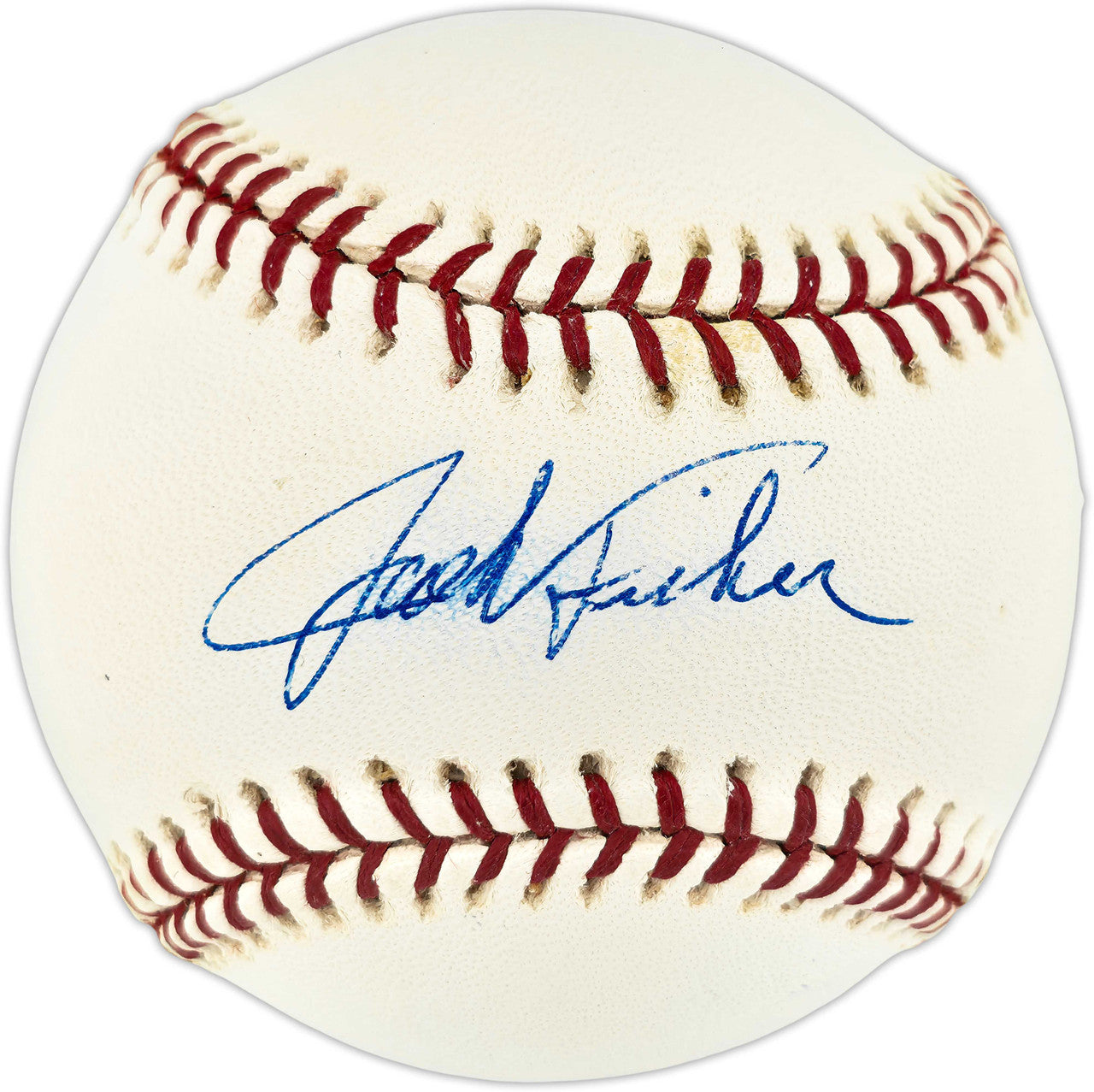 Jack Fisher Autographed Official MLB Baseball New York Mets (Smudged) JSA #P98951