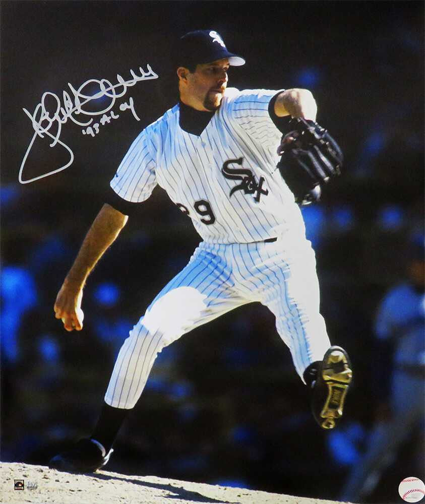 Jack McDowell Signed Chicago White Sox Action 16x20 Photo w/93 AL CY - Schwartz Authenticated