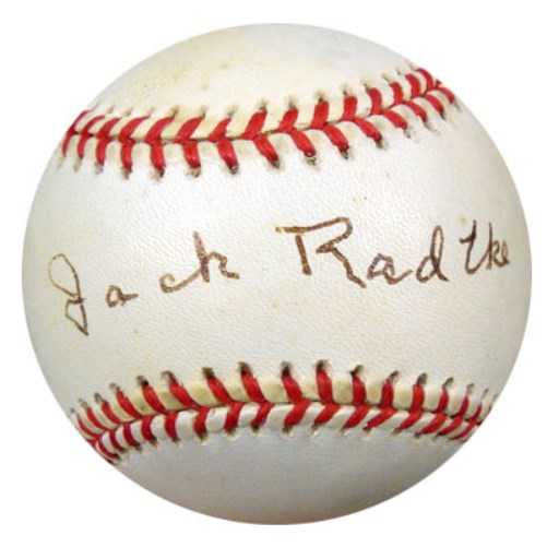 Jack Radtke Autographed NL Baseball Brooklyn Dodgers PSA/DNA #Q36998