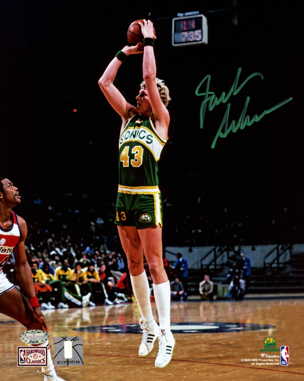 Jack Sikma Autographed 8x10 Photo Seattle Supersonics MCS Holo