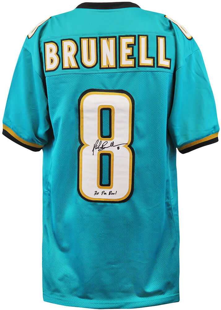 Mark Brunell Signed Teal Jersey “3x Pro Bowl” – Jacksonville Jaguars – Schwartz Authenticated