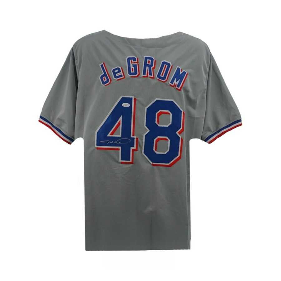 Jacob deGROM Autographed Texas Rangers Gray Jersey - JSA