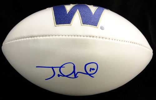 Jake Locker Autographed White Logo Football Washington Huskies PSA/DNA