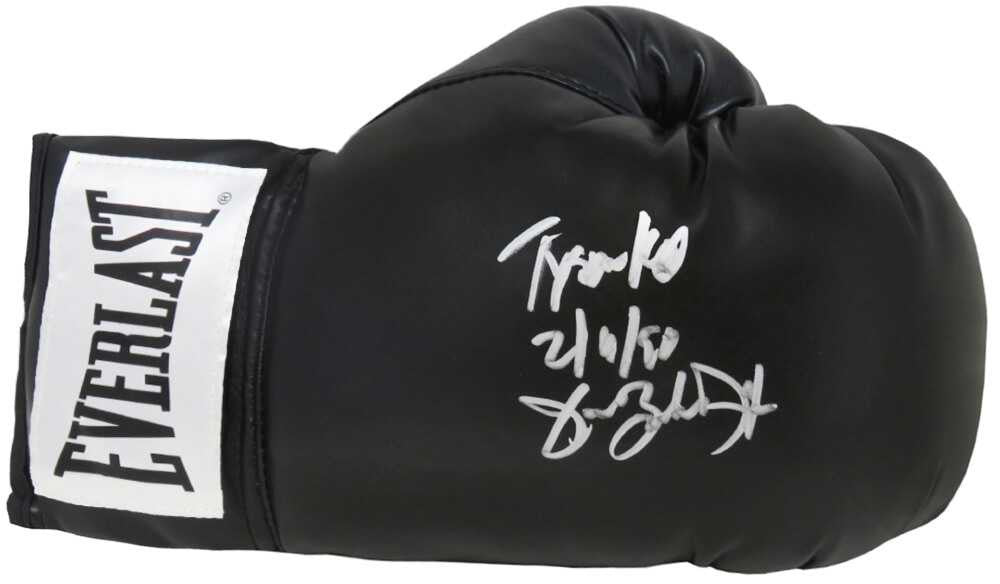 James Buster Douglas Signed Everlast Black Boxing Glove w/Tyson KO 2-11-90 - Schwartz Authenticated