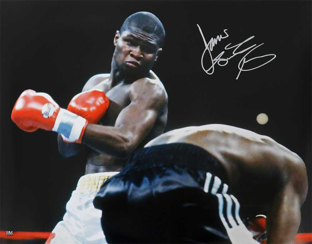 James Toney Signed Boxing 16x20 Photo w/Lights Out - Schwartz Authenticated