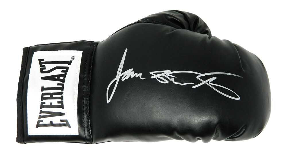 James Toney Signed Everlast Black Boxing Glove w/Lights Out - Schwartz Authenticated