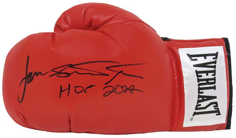 James Toney Signed Everlast Red Boxing Glove w/HOF 2022 - Schwartz Authenticated