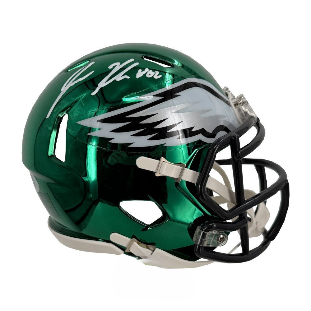 Jason Kelce Signed Eagles Chrome Mini Football Helmet PSA/DNA Authenticated