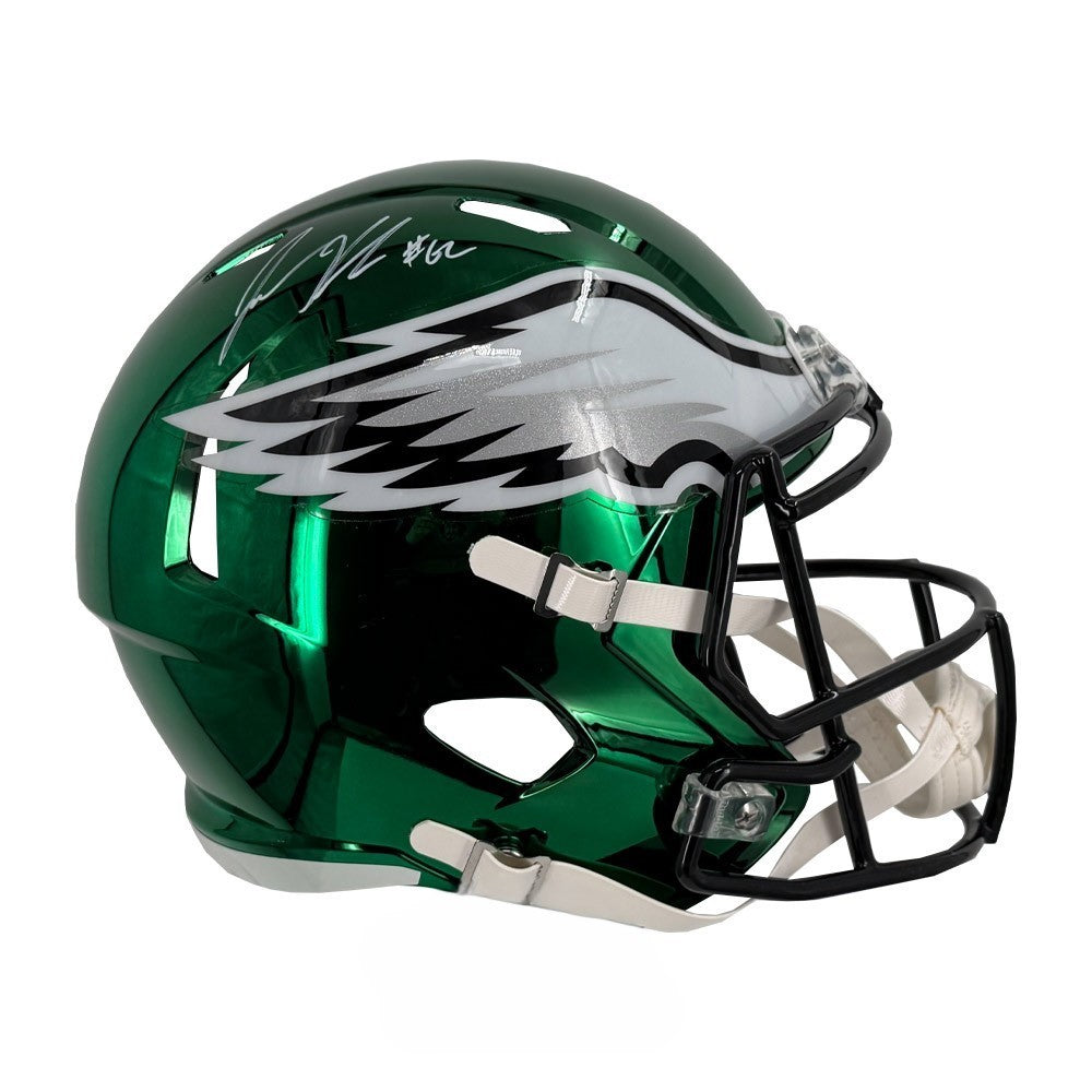 Jason Kelce Signed Eagles Chrome Replica Full Size Football Helmet PSA/DNA Authenticated