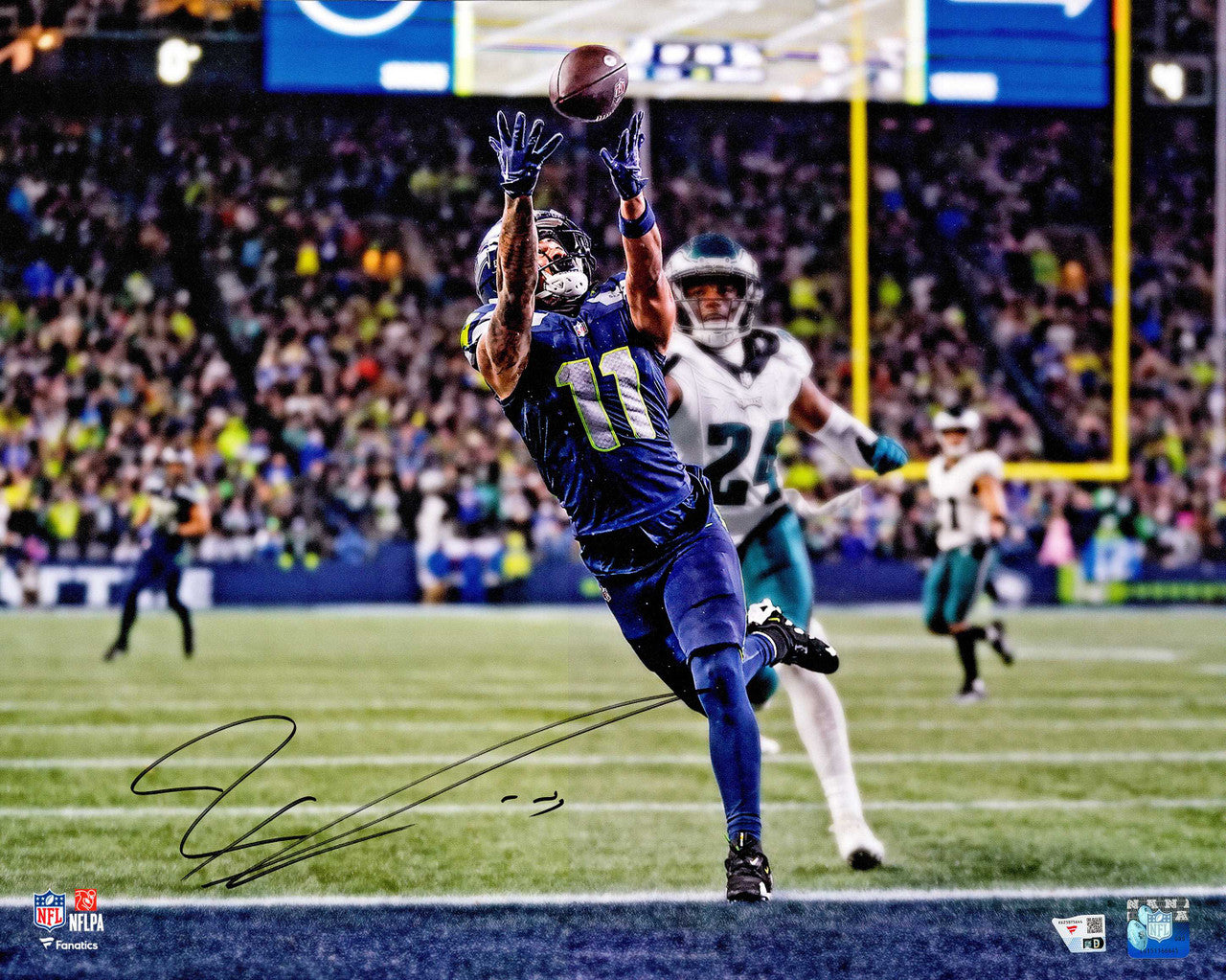 Jaxon Smith-Njigba Autographed Seattle Seahawks 16x20 Photo – Game Winner – Fanatics Authentic Hologram