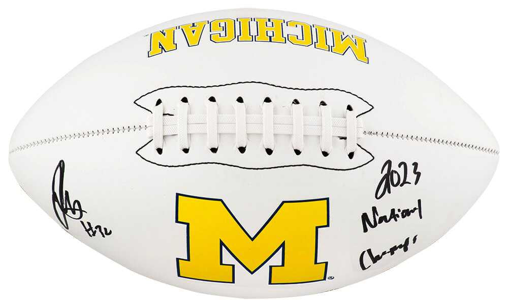 Jaylen Harrell Signed Michigan Wolverines Football “2023 National Champs” – Schwartz COA