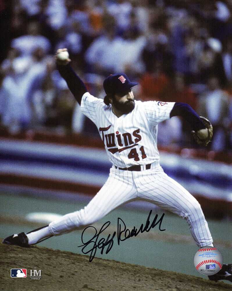 Jeff Reardon Signed Minnesota Twins Pitching Action 8x10 Photo